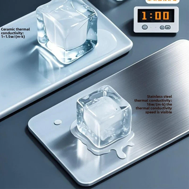 Pet Cooling Pad Summer Plate Heat Dissipation Stainless Steel Supplies