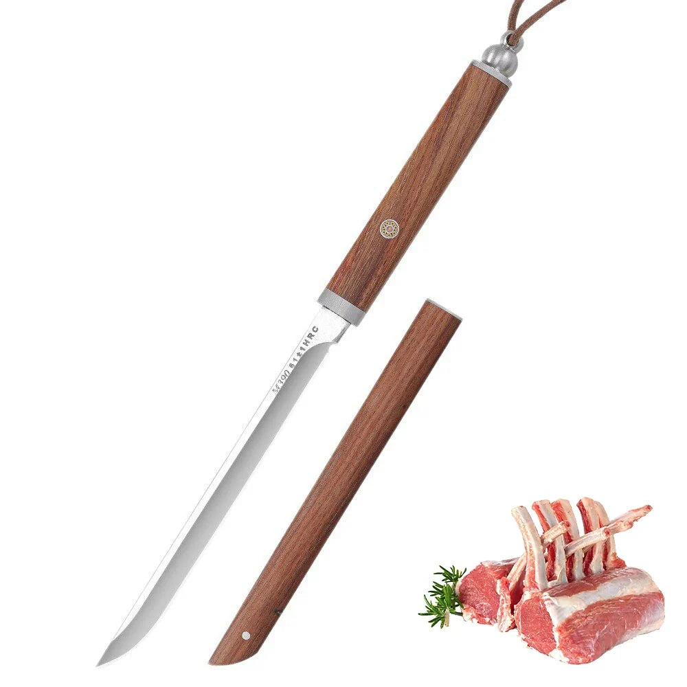 M390 Carbon Steel Boning & Fruit Knife Set – Wood Handle