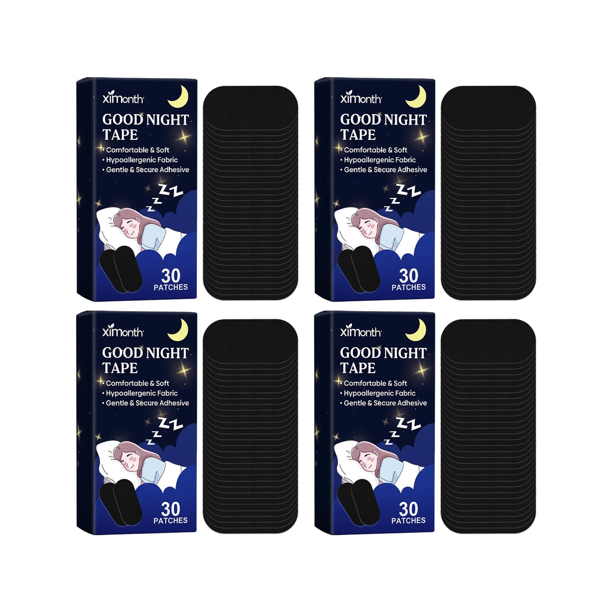 Ximonth Mouth Breathing Sleep Tape – 30 Pcs Night Patches