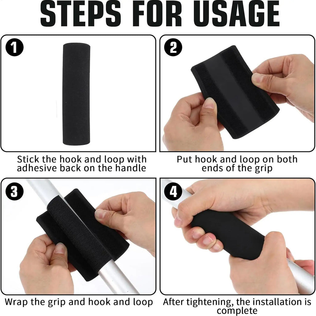 Foam Handle Grip Tube Covers – 2pc Ergonomic Handlebar Wrap