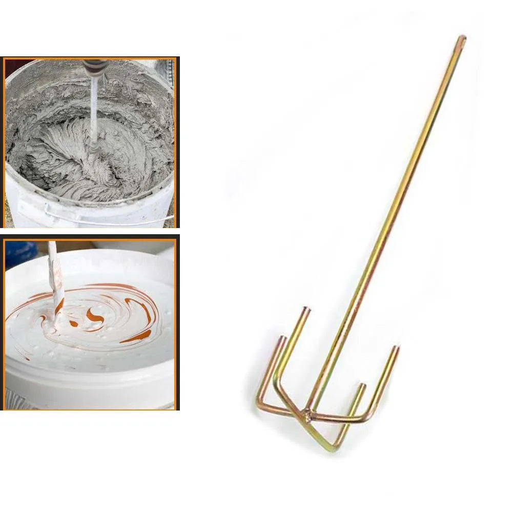 Electric Drill Mixing Rod – Cement, Plaster & Paint Stirrer