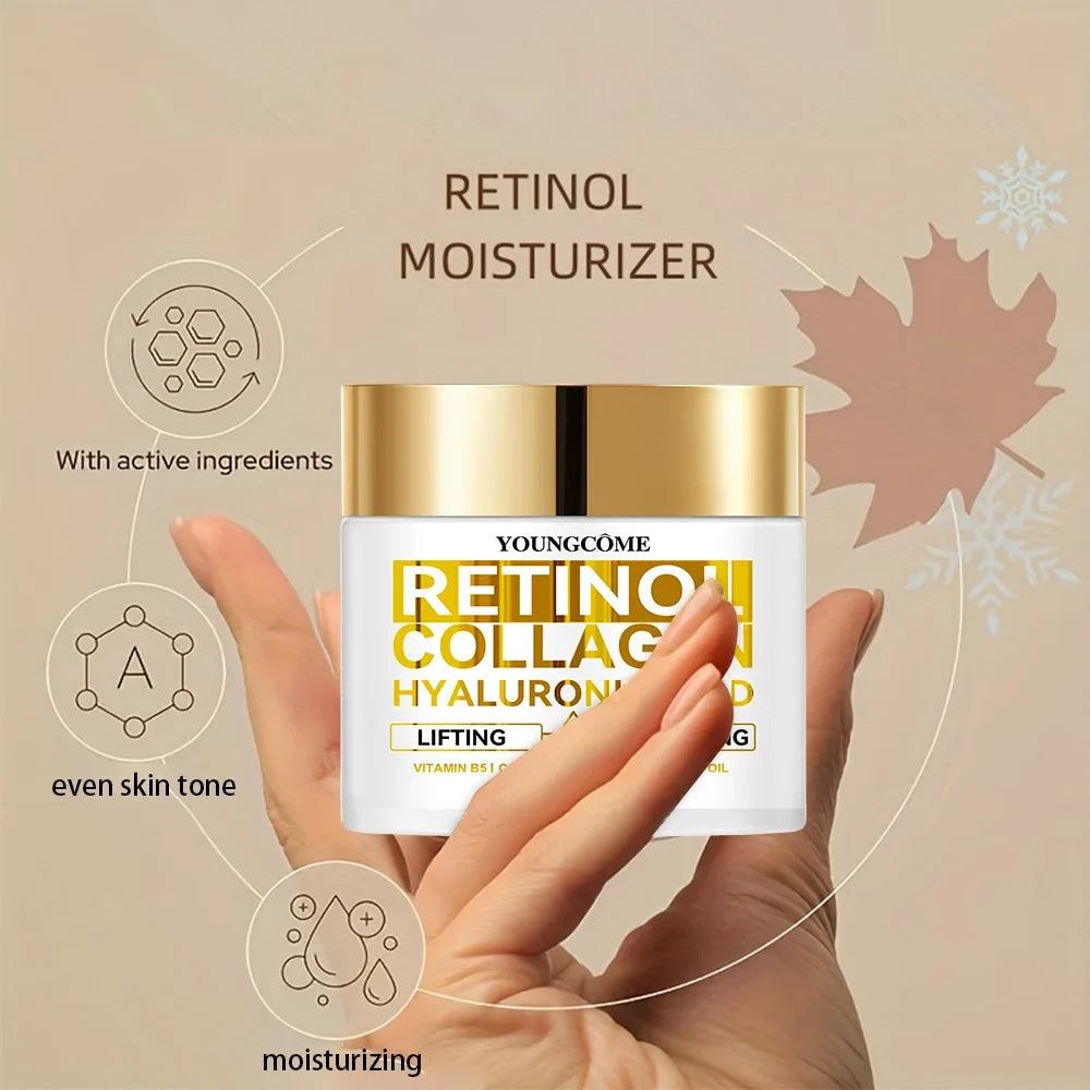 Retinol Face Cream – Collagen & Hyaluronic Acid Moisturizer