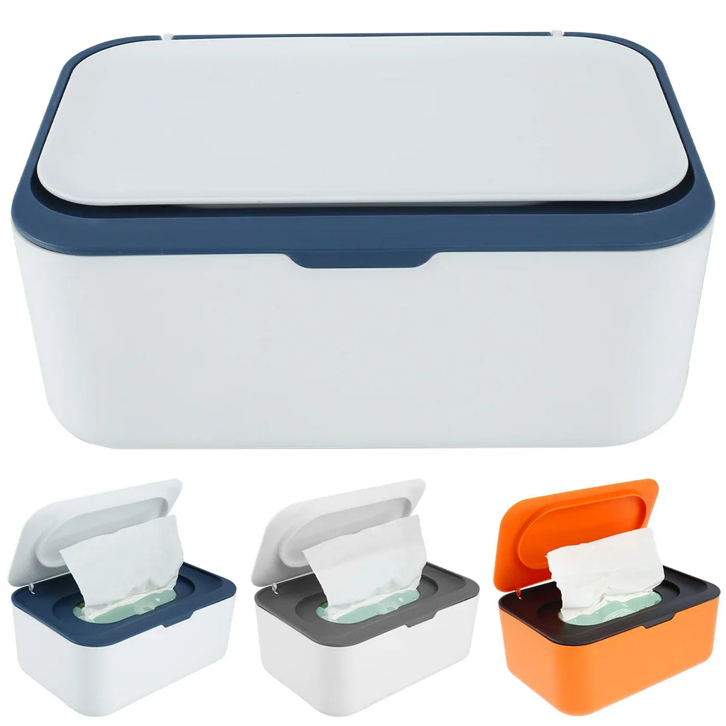 Refillable Wipes Dispenser with Lid | Baby & Adult Wipe Holder