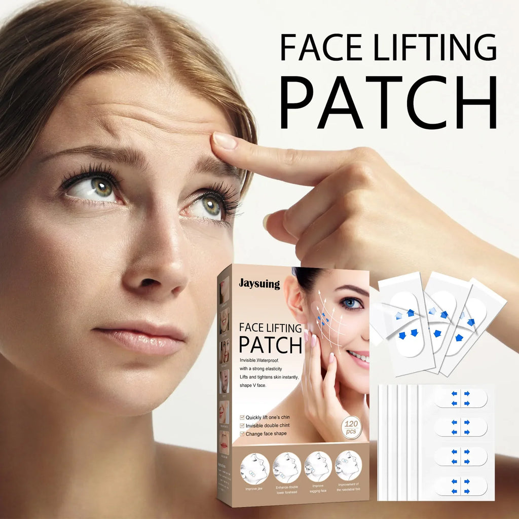 Invisible Face Lift Tape – V-Shape Neck, Eye & Chin Patches