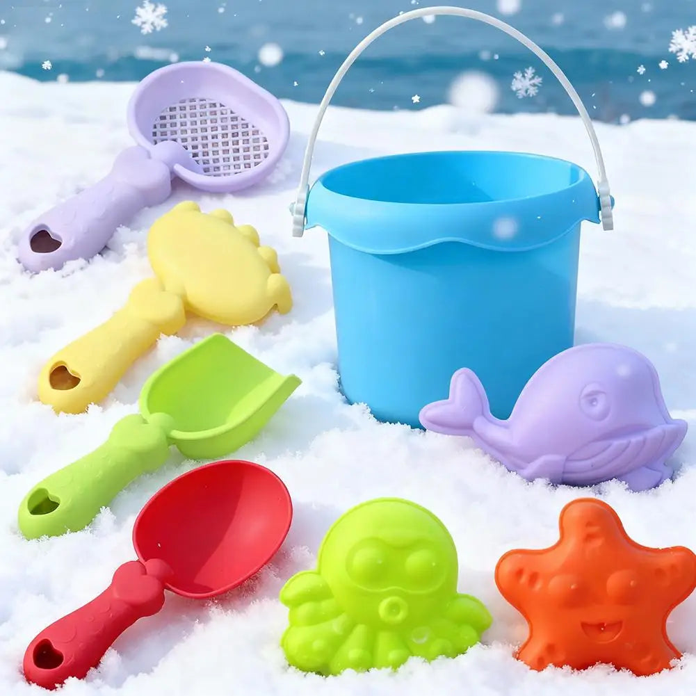 Kids Beach Toy Set – Bucket, Shovel, Rake & Watering Can