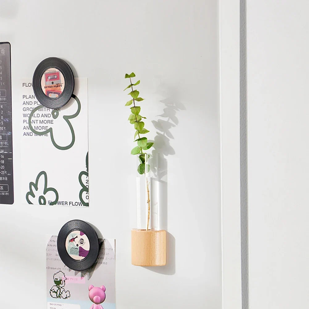 Mini Magnetic Test Tube Vase | Hydroponic Fridge Planter