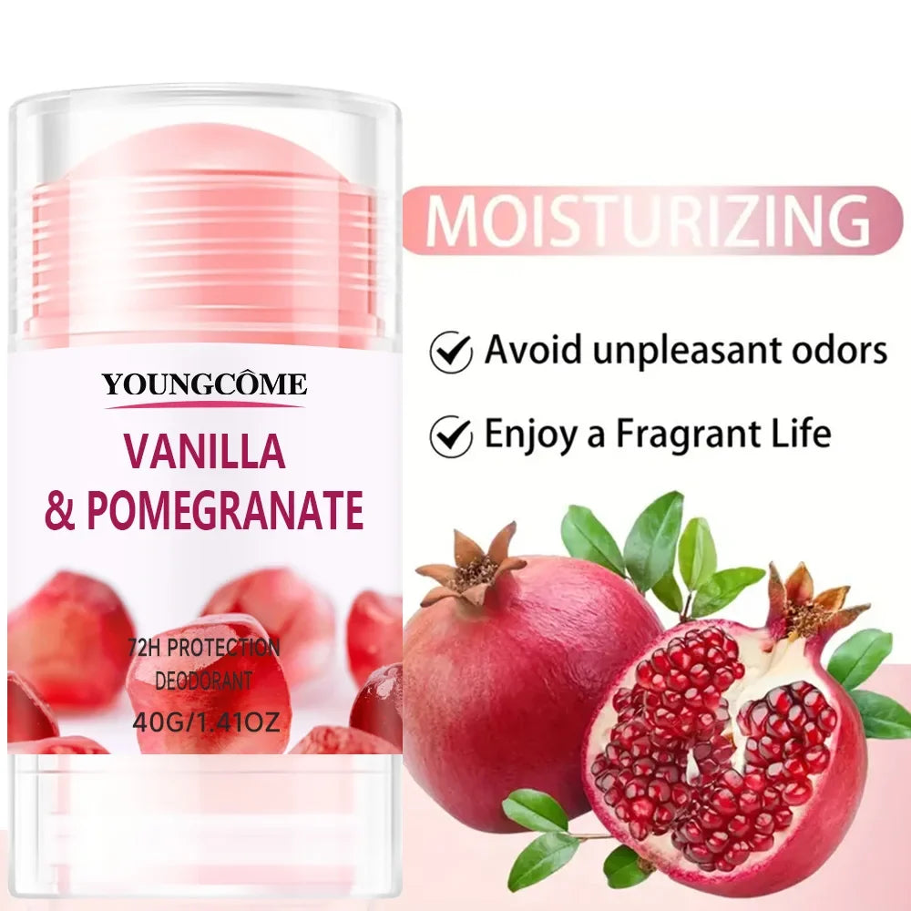 Aluminum-Free Deodorant Stick – Pomegranate & Lemon Verbena 72Hr