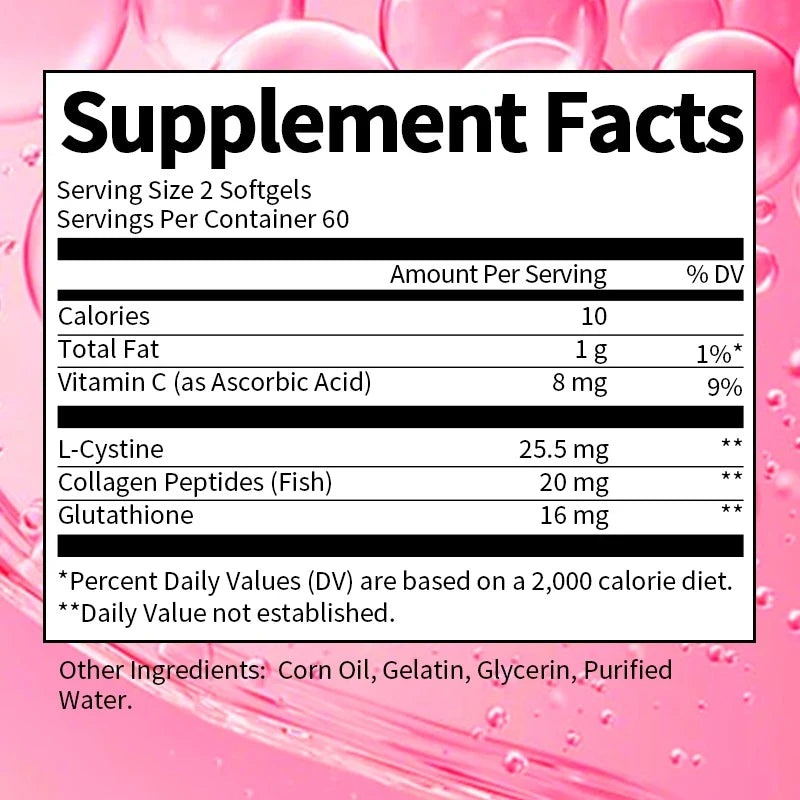 Collagen Glutathione Capsules – Skin Brightening Supplement