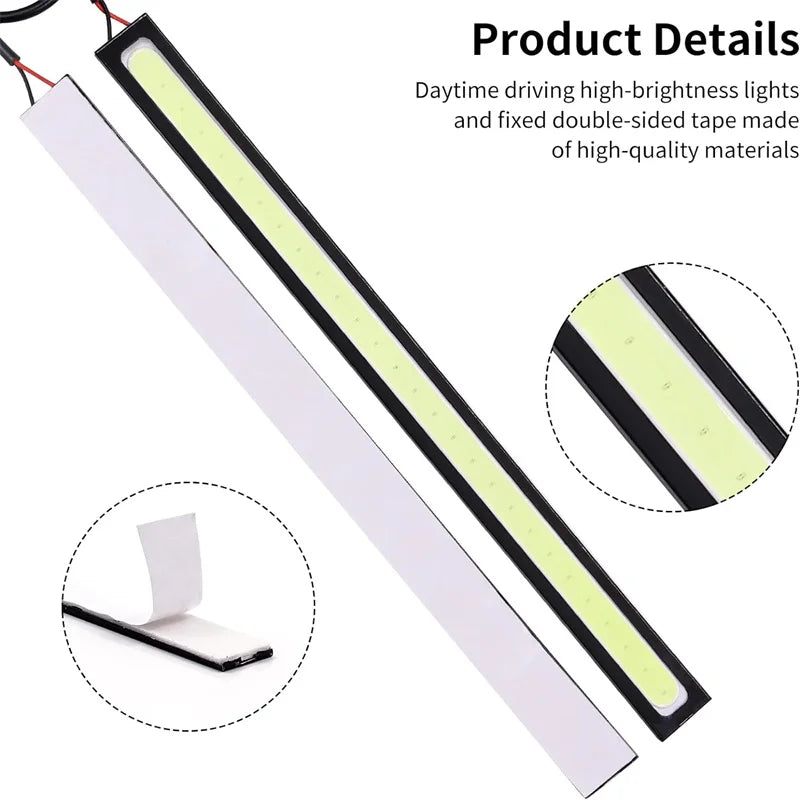 17cm 12V LED Daytime Running Light Strip – Car DRL Bar