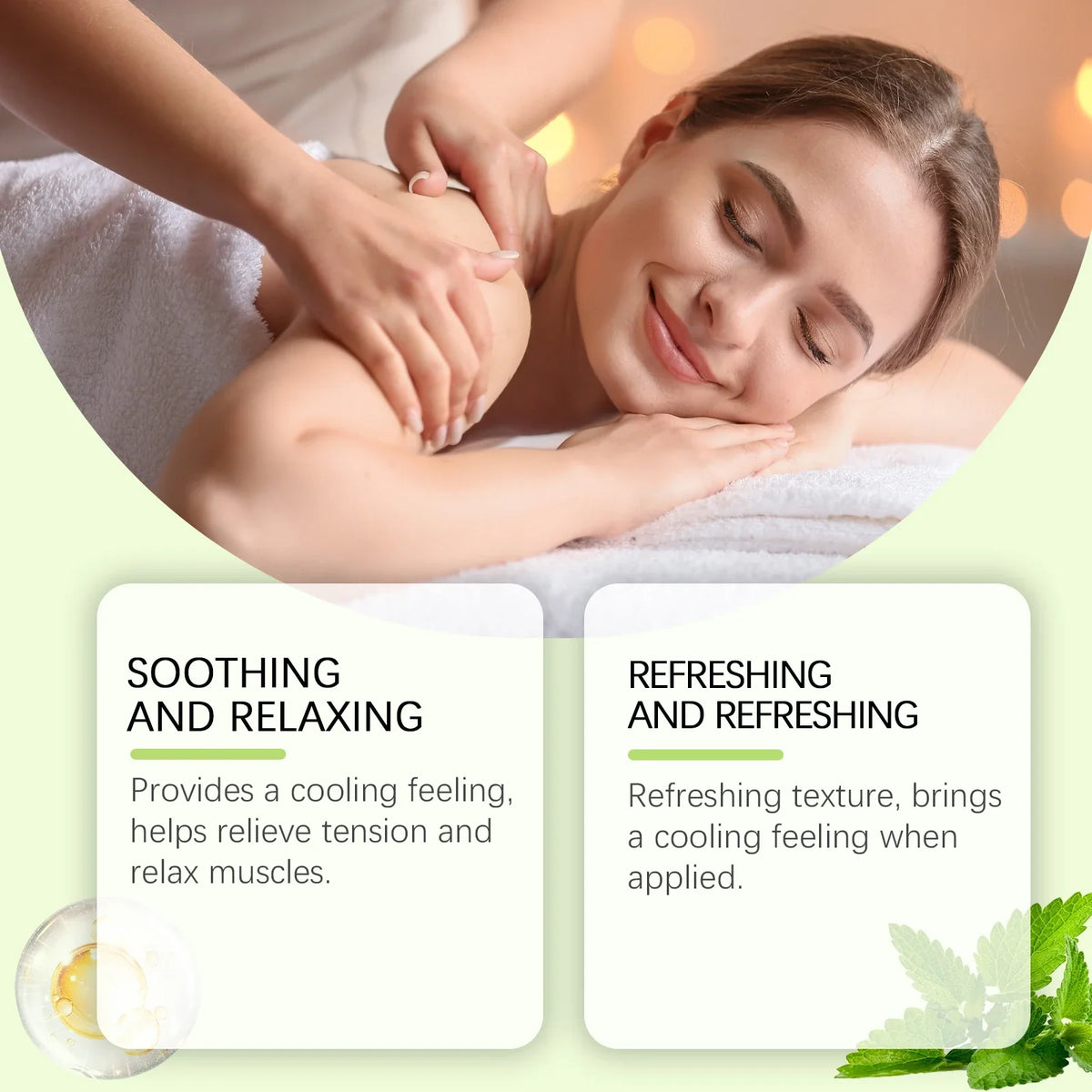 WIYUN Peppermint Body Massage Oil | Lightweight Skin Moisturizer