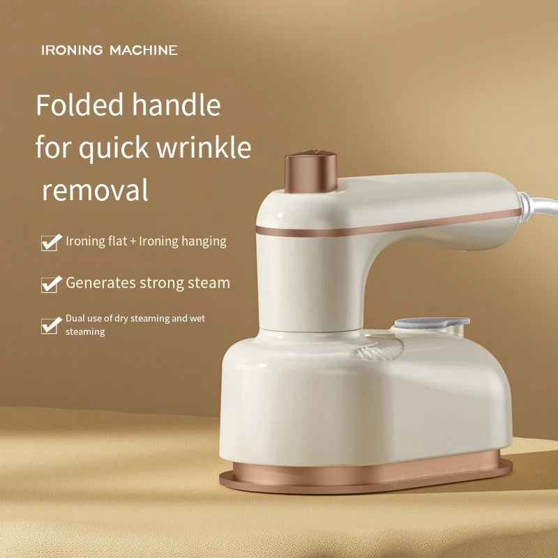 HOMEFISH Mini Rotating Travel Iron | Steam & Dry Portable