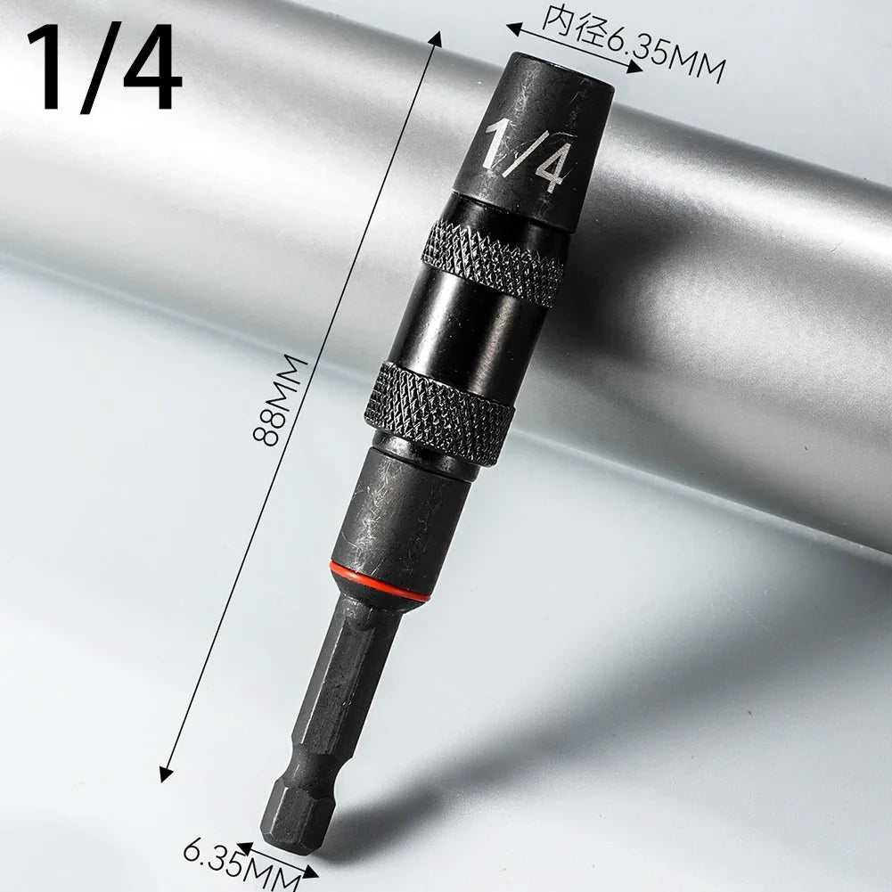 Hex Magnetic Screwdriver Extension Rod | 360° Rotation 1/4 3/8 5/16