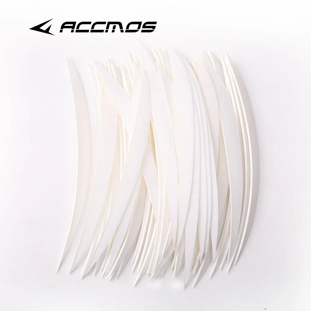7-inch Feathers White Black Red Arrow Plumas Archery Shafts Hunting