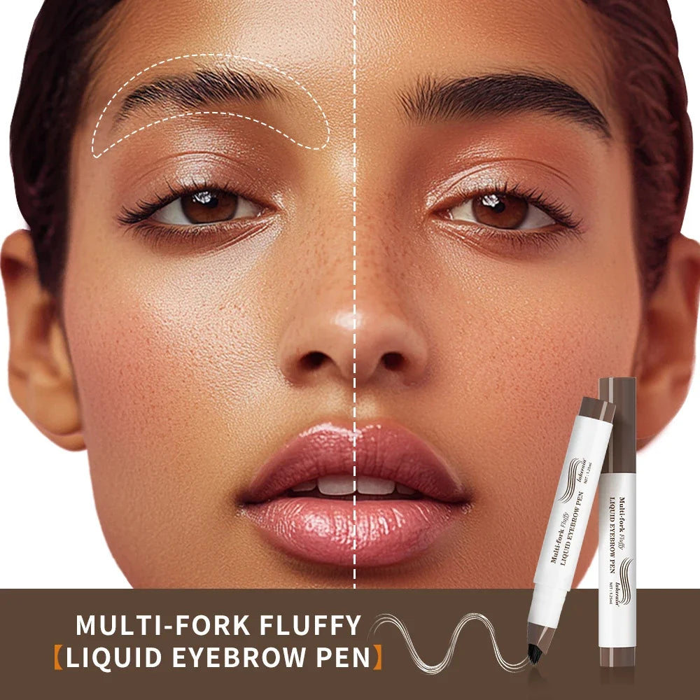 4D Multi-Fork Liquid Eyebrow Pen – Waterproof & Precise