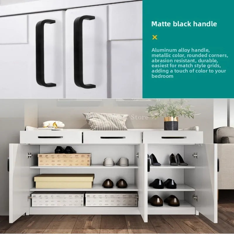Black & Gold Aluminum Cabinet Handles | Drawer & Door Pulls