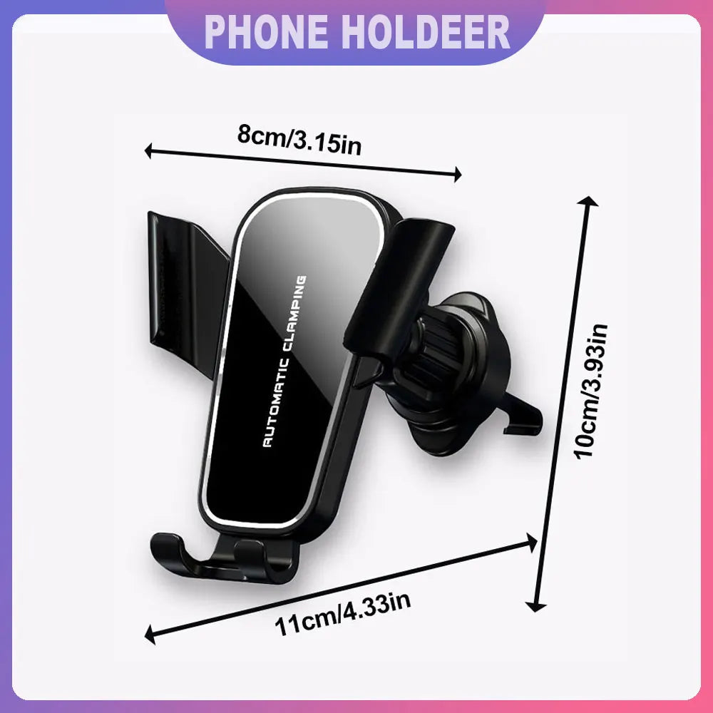 Car Air Vent Phone Holder | 360° Gravity Mount for 5–7" Phones