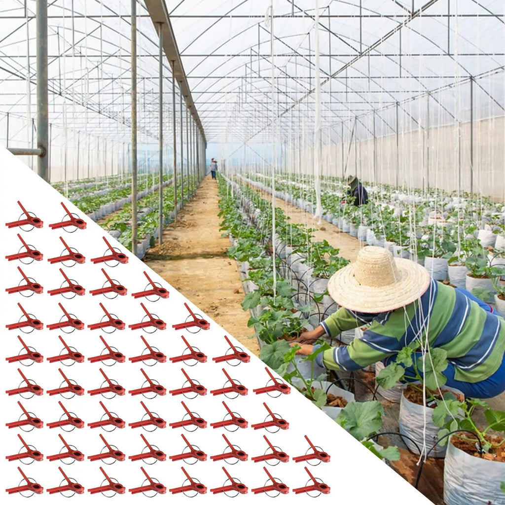 50-Pack Plant Grafting Clips | Vegetable Garden Grafting Tool