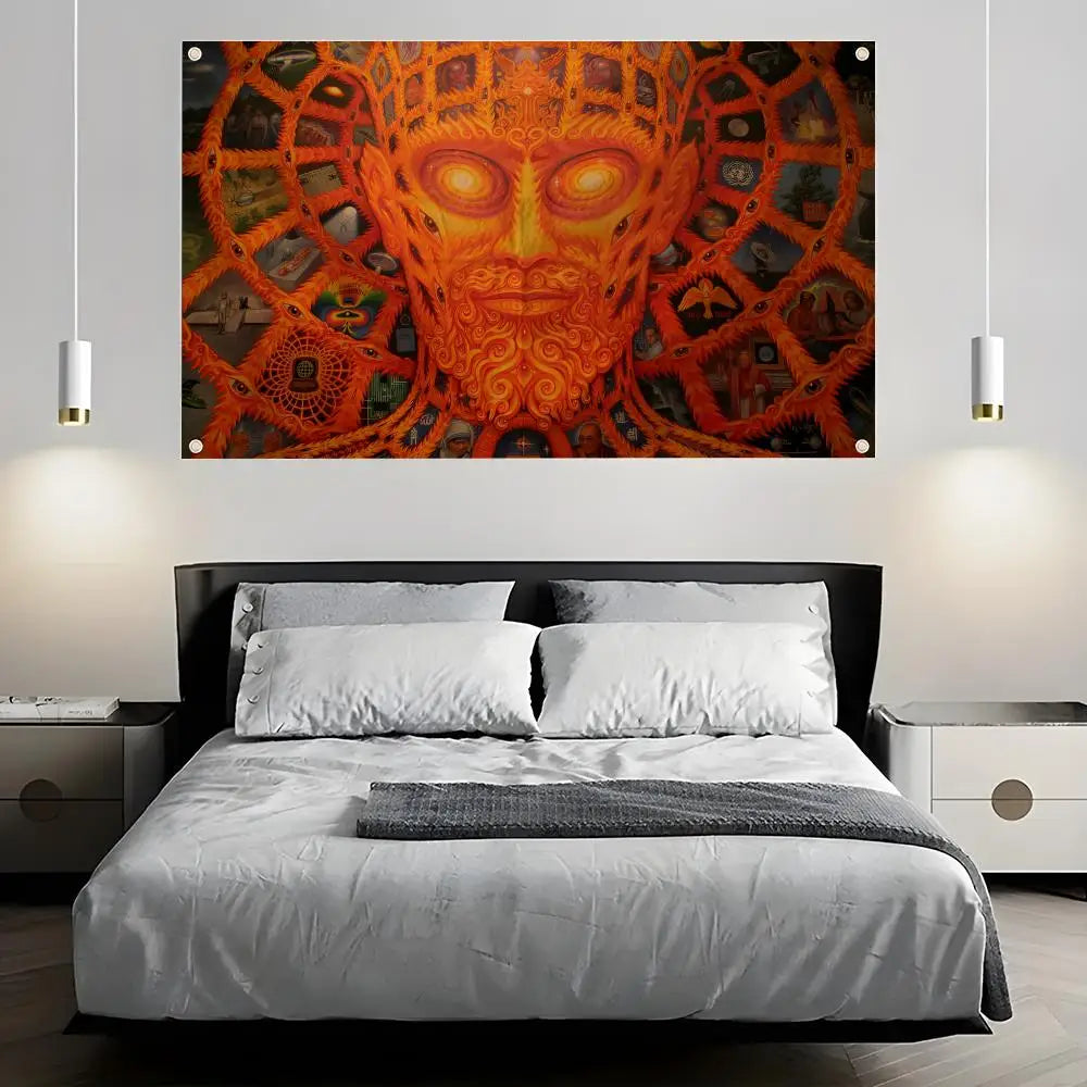 Alex G Grey Wall Flag – Art Banner for Bedroom & Concerts