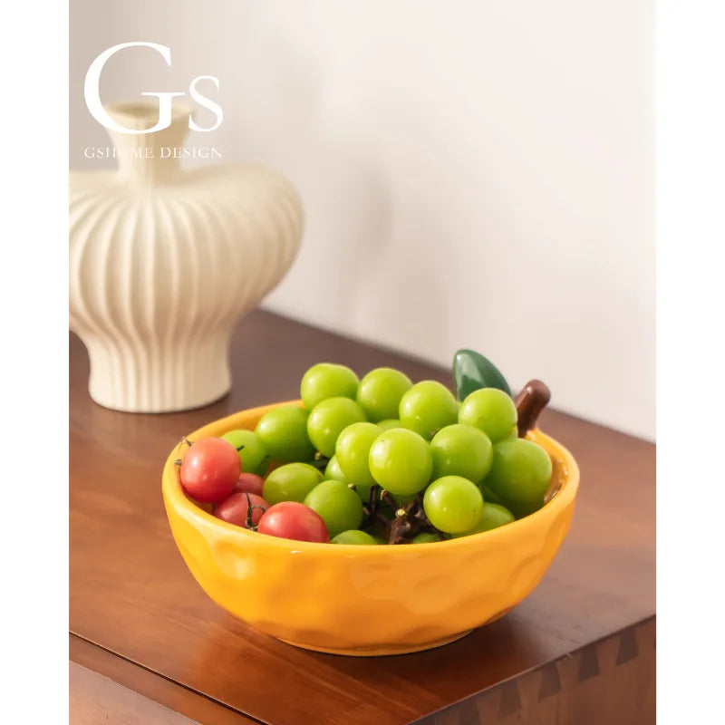 Beautiful Orange Fruit Platter Home Storage Exquisite Appearance Level