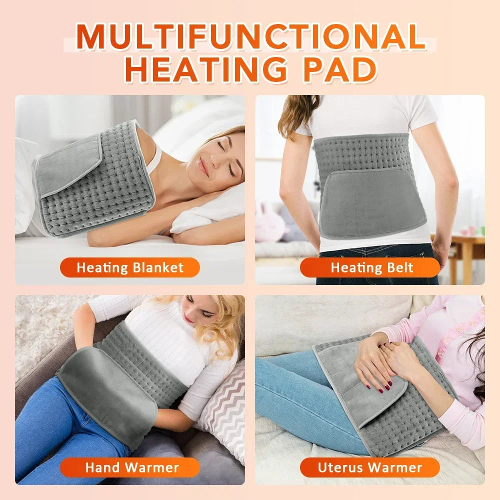Electric Heated Waist Belt | 10-Level Temp Control & Hand Warmer