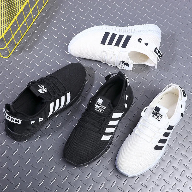 Men's Lightweight Breathable Mesh Casual Sneakers Lace-Up