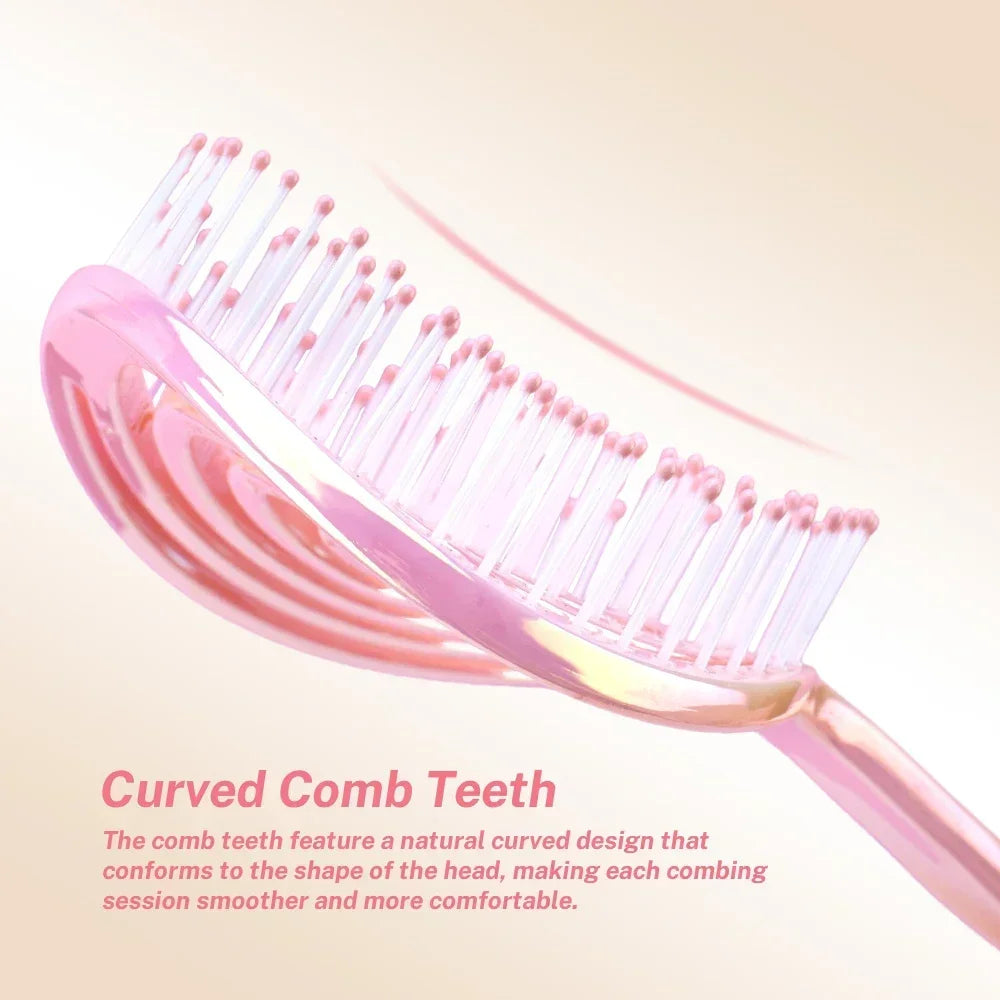 Round Hollow Hair Brush – Detangling, Volume & Scalp Massage
