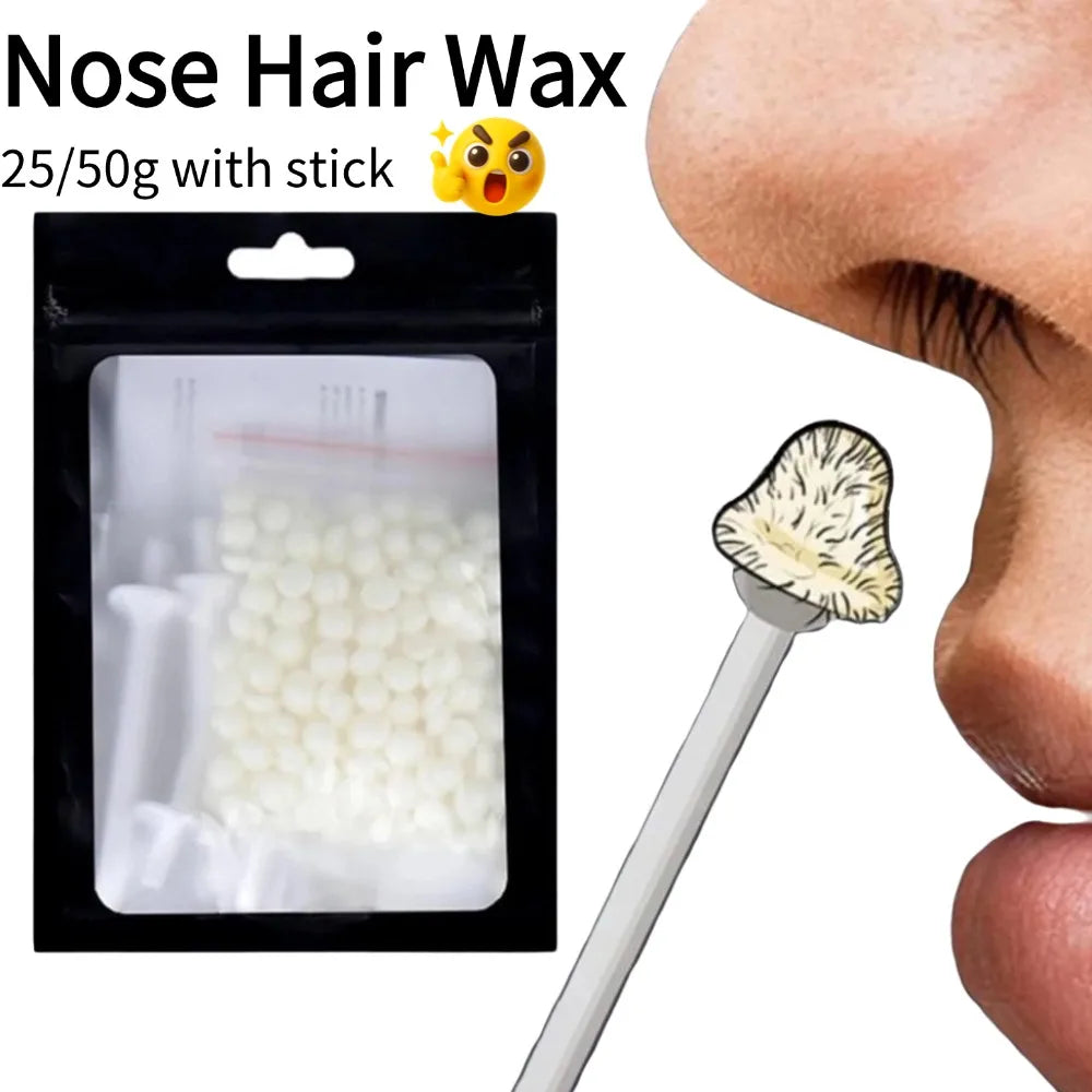 25 Nose Wax Painless Ear Hair Removal Sticks Cleaning Tool Men Women