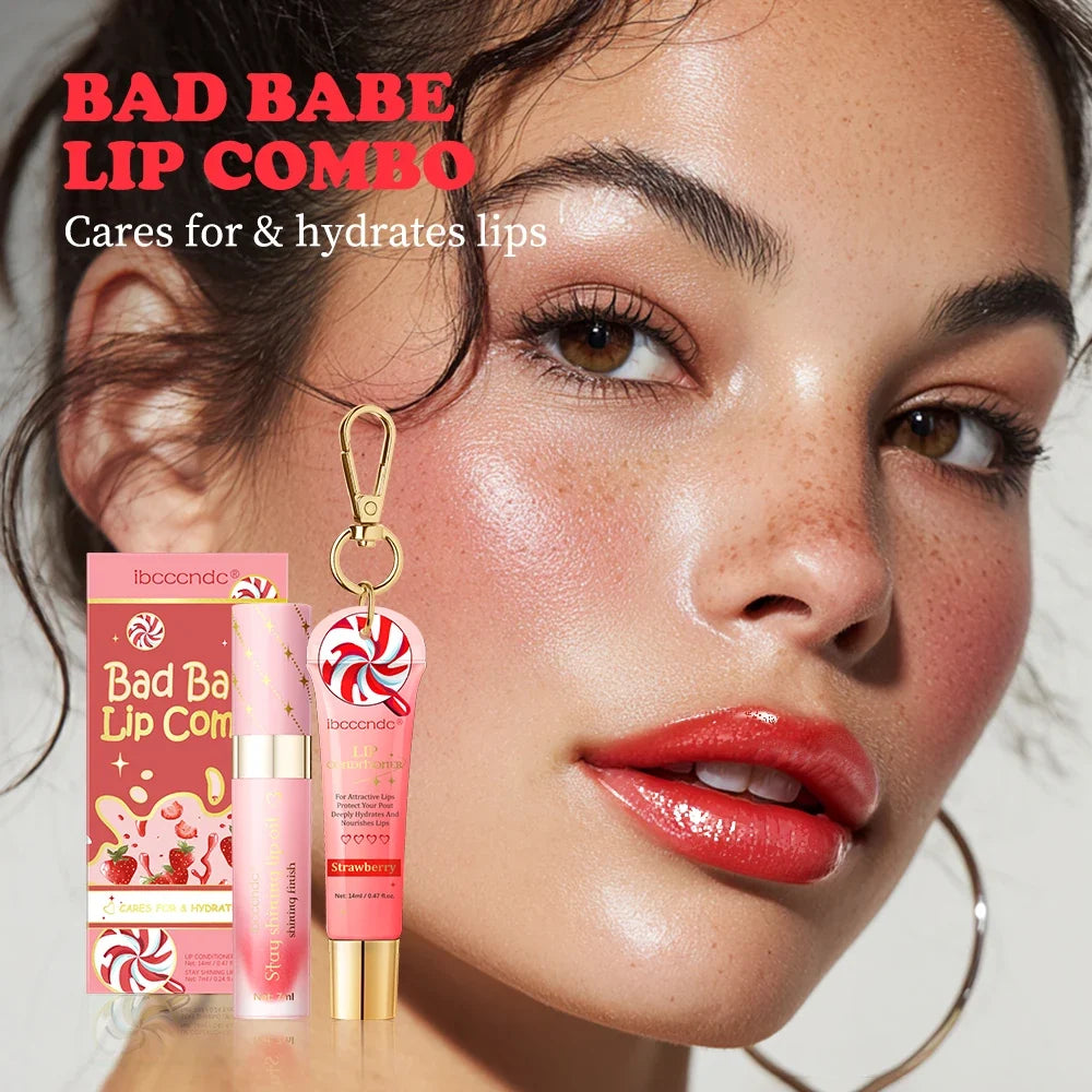 ibcccndc Lip Oil & Stain Set – Glossy Hydrating Lip Duo