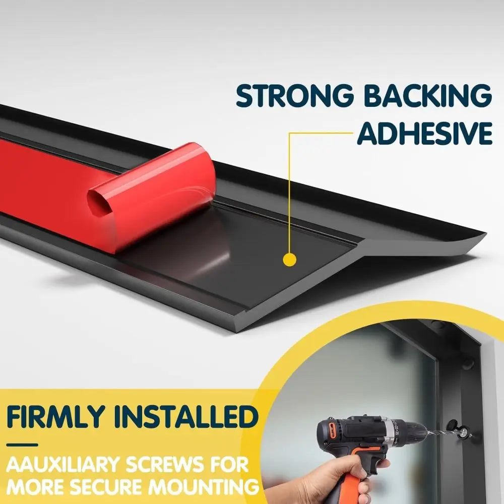 Garage Door Sealing Strip Weatherproof Self Adhesive Sides Seal Heavy