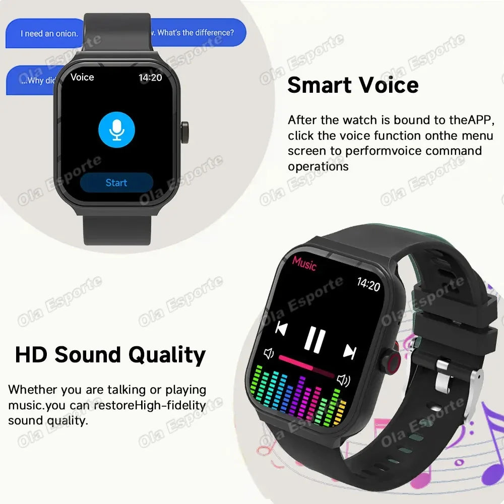 Ola Esporte Smartwatch | Bluetooth Calls, Heart Rate & SpO2