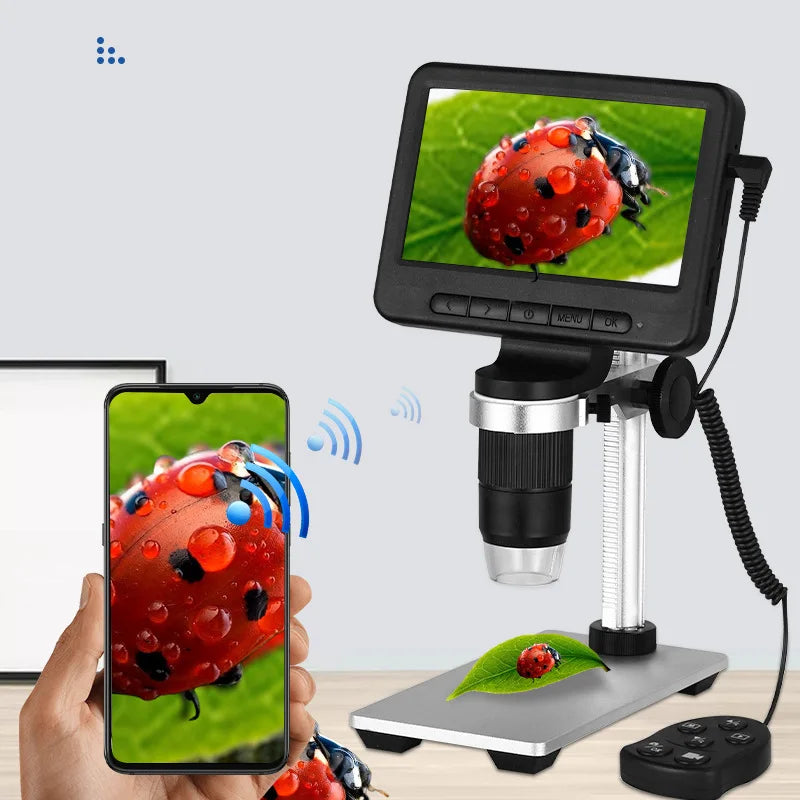 5-Inch Screen Digital Microscope Supports Wifi Same Connection