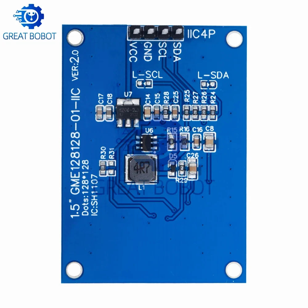1.5-Inch 128x128 OLED Module for Arduino, Raspberry Pi & STM32