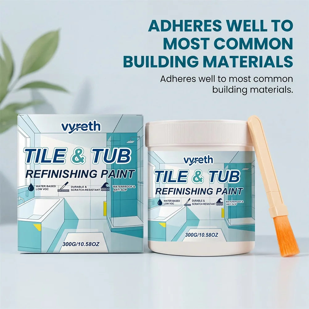 Tile & Bathtub Refinishing Paint Kit – Waterproof DIY Coating