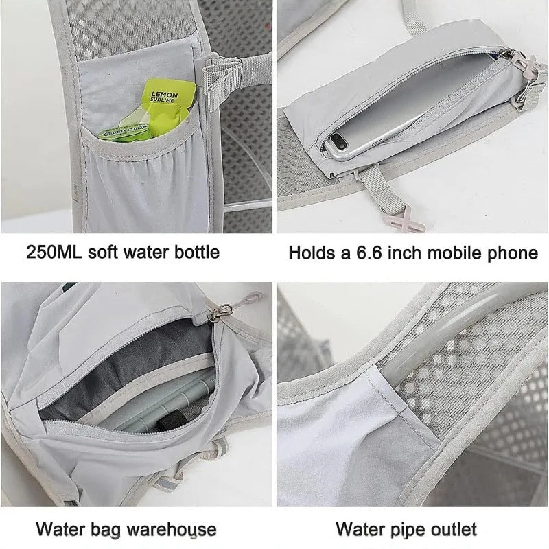 Breathable Hydration Vest Backpack for Running Cycling Hiking