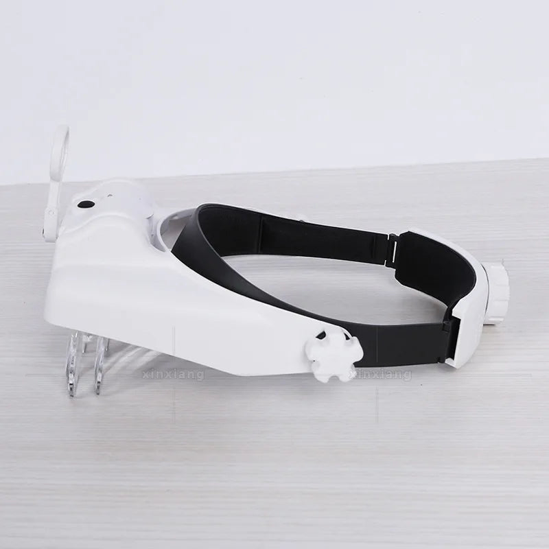 Headband Magnifier LED Rechargeable Loupe – Interchangeable Lens