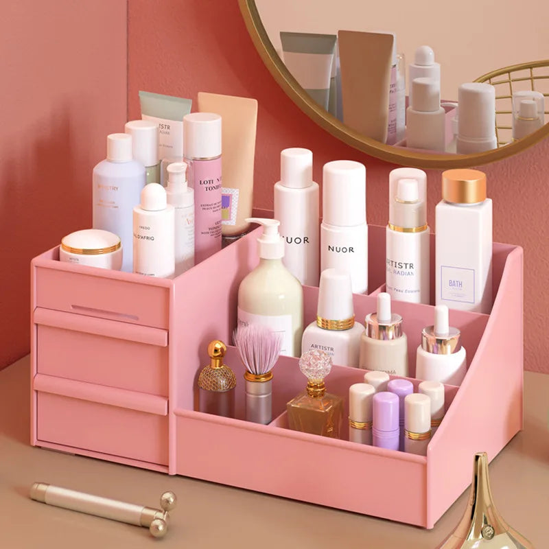 3 Layers Desktop Sundries Cosmetic Box Lipstick Skincare Products