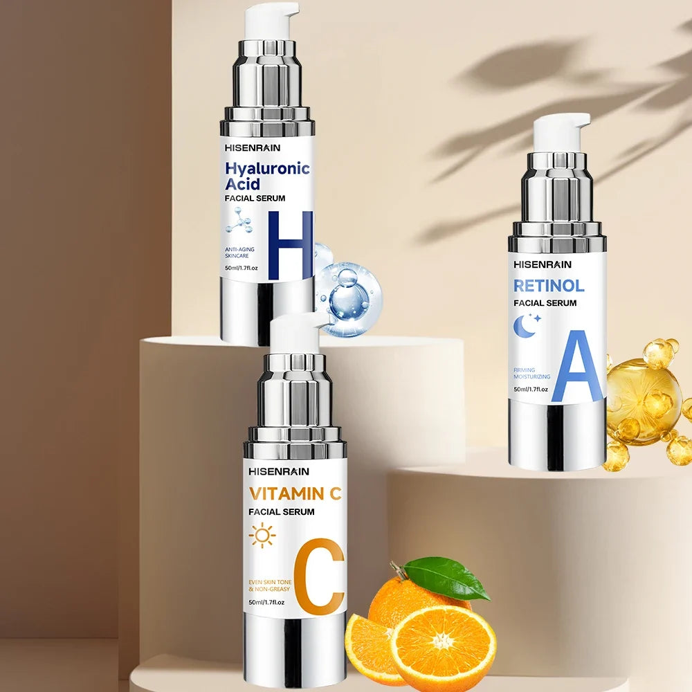 HISENRAIN 3-in-1 Face Serum | Hyaluronic Acid, Retinol & Vit C