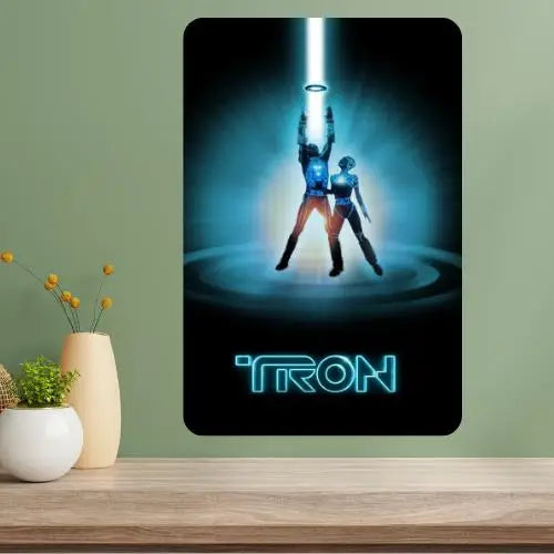 Tron Classic Movie Metal Poster Sign – Retro Aluminum Wall Art