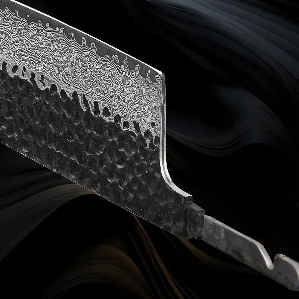 Damascus Steel DIY Knife Blade Blank – Chef & Cleaver Utility