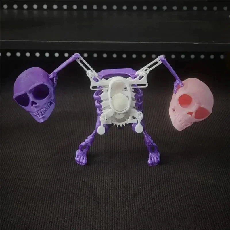 3D Skeleton Man Dancing Skull Ornament Sculpture Figurine Statue Home