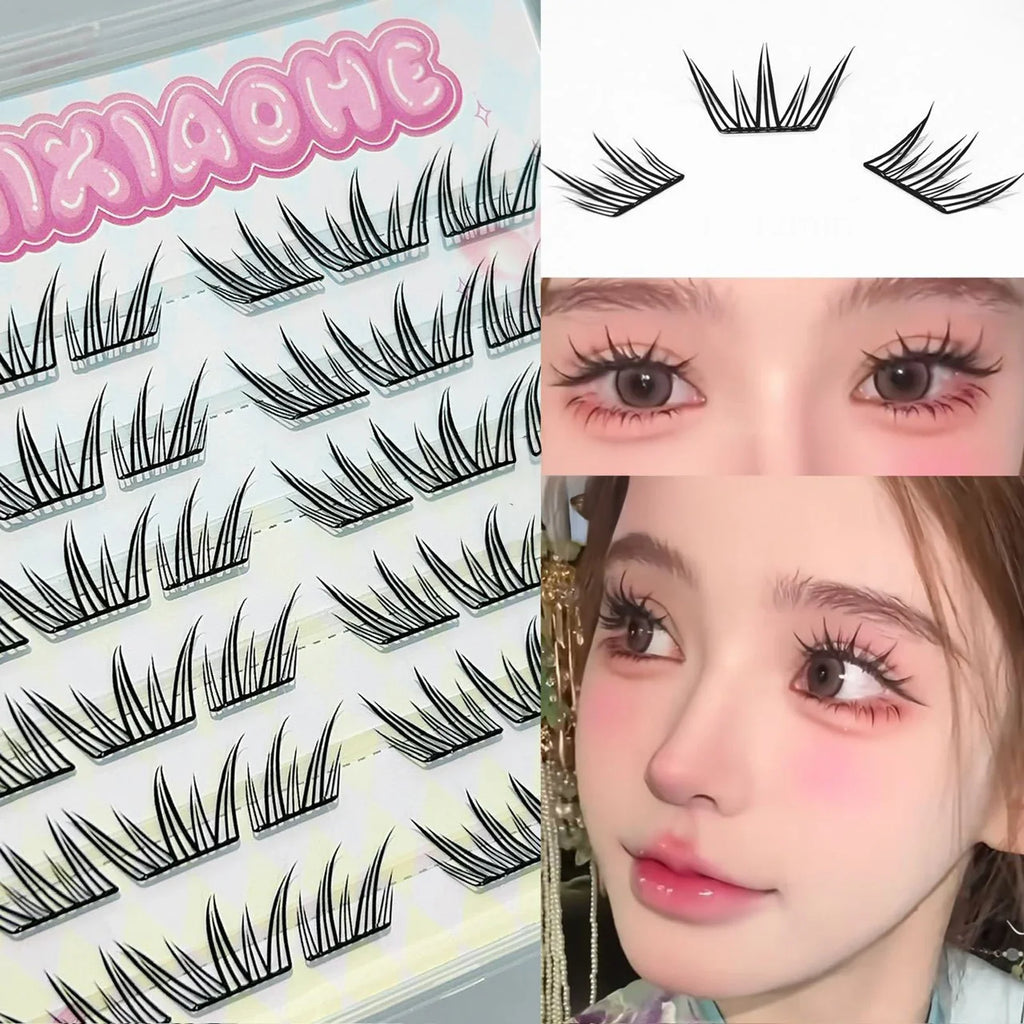 C Curl 11-12mm Fluffy Cluster False Eyelashes | 3D Lash Extensions