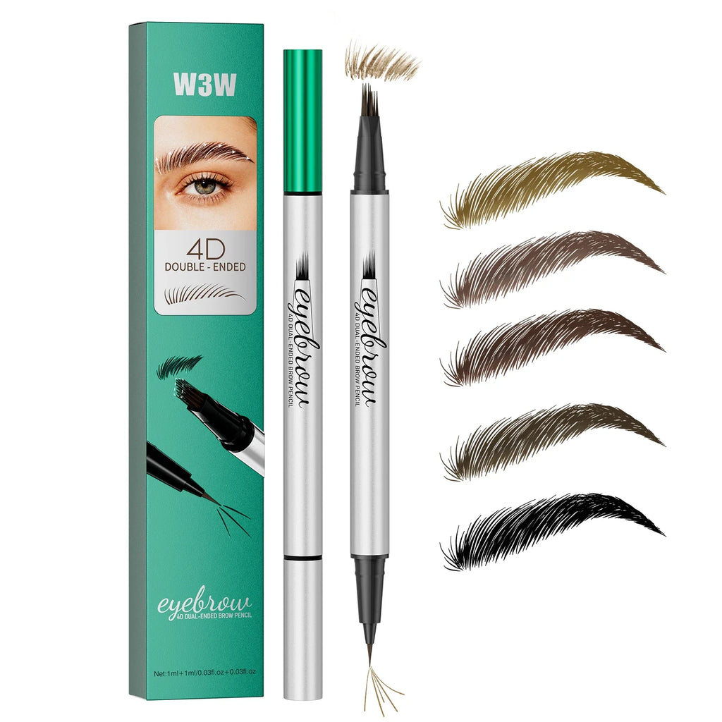 2-in-1 Waterproof Eyebrow Pencil & Eyeliner | 4D Microcarving