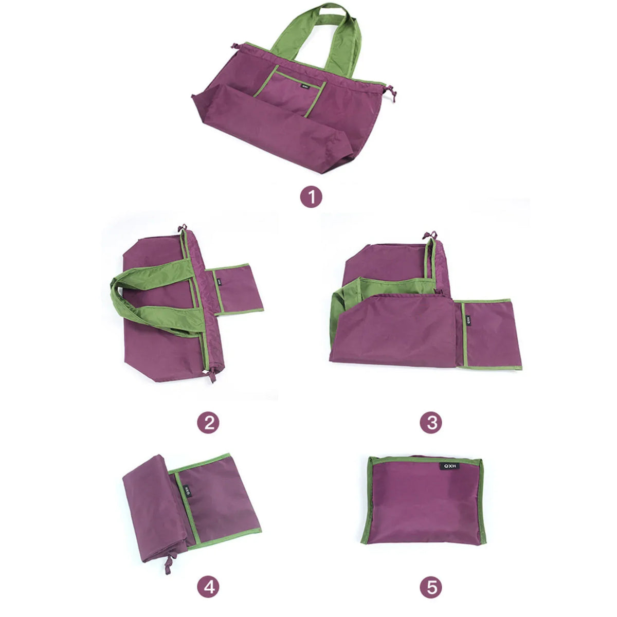 Reusable Nylon Grocery Bags with Drawstring | Eco-Friendly Tote