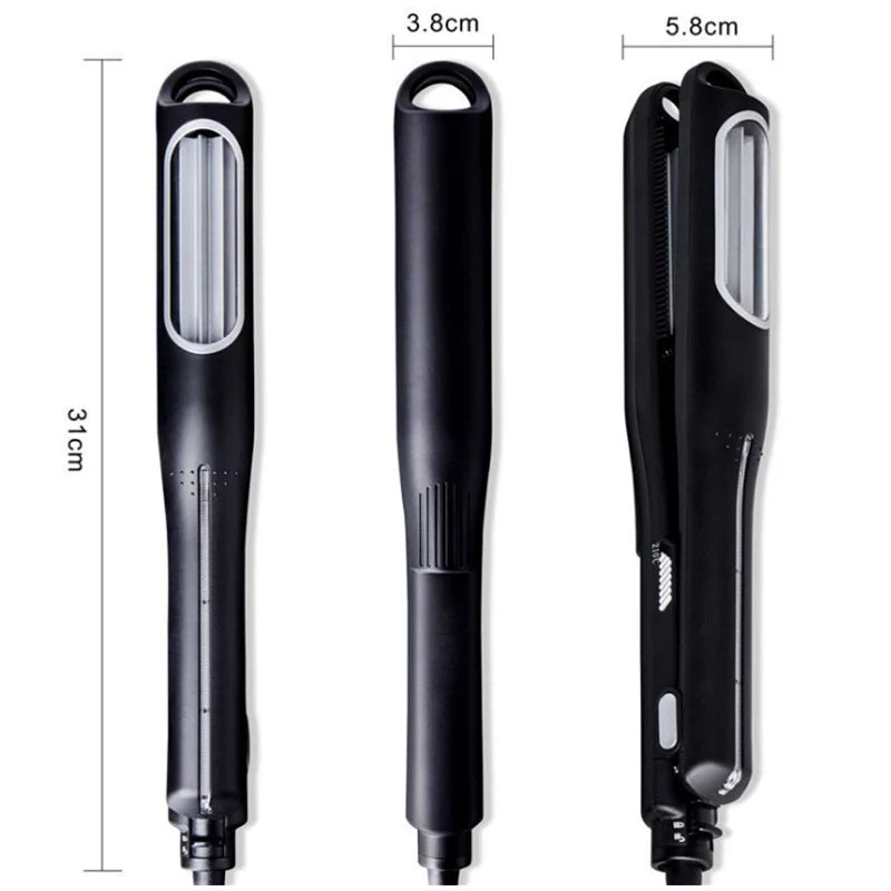 Automatic Ceramic Curling Iron | LCD 5-Temp Wand for Fluffy Curls
