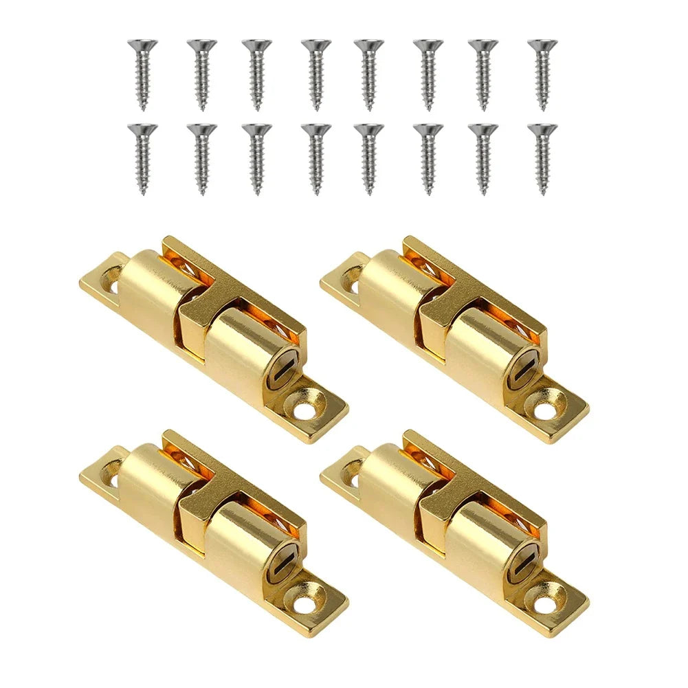 4 Zinc Alloy Cabinet Door Hinge Large Adjustable Brass Buckle