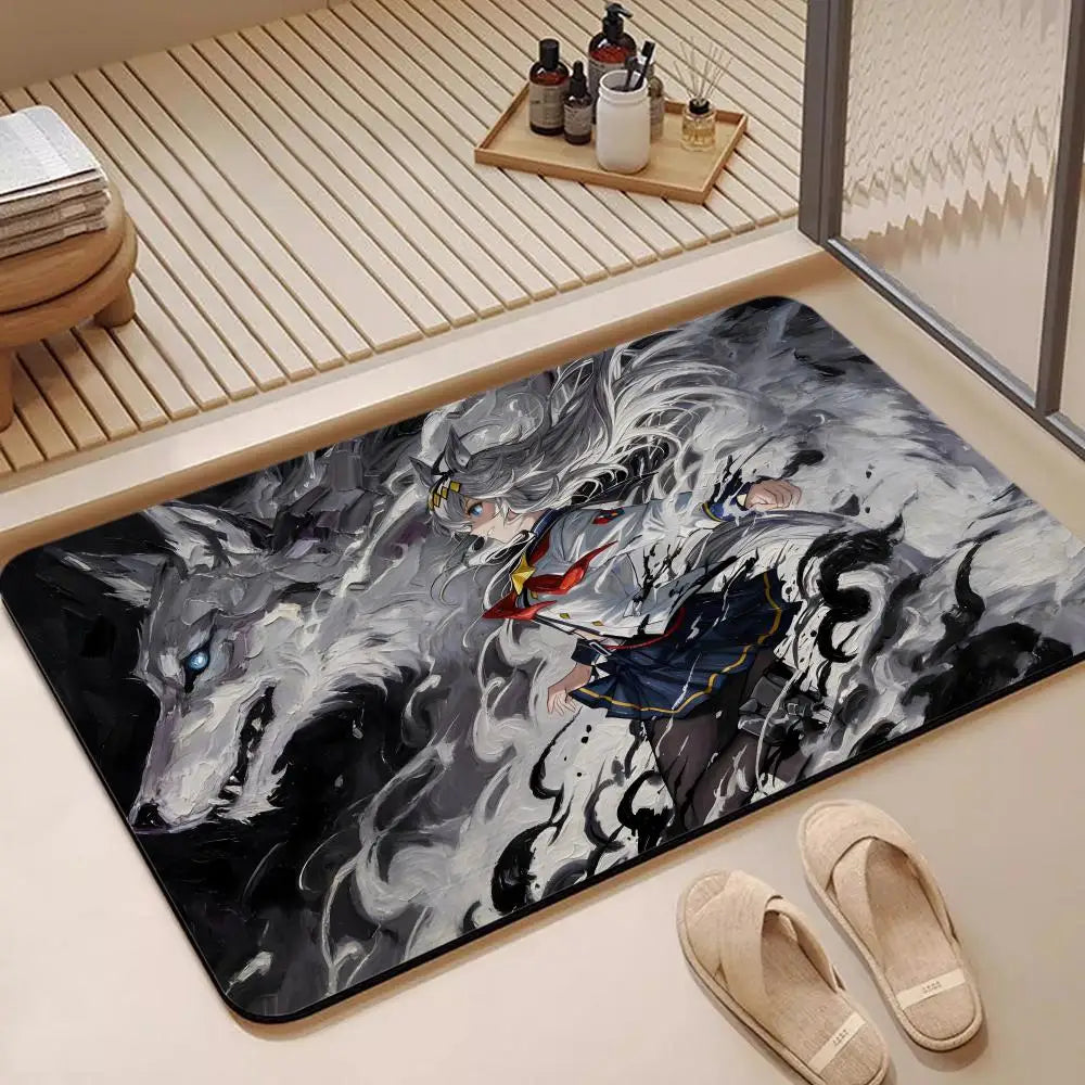 Diatomite Bath Mat – Quick Dry, Anti-Slip & Absorbent Floor Mat