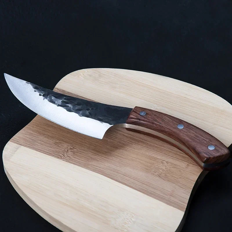 Mongolian Curved Boning Knife – Stainless Steel Scimitar