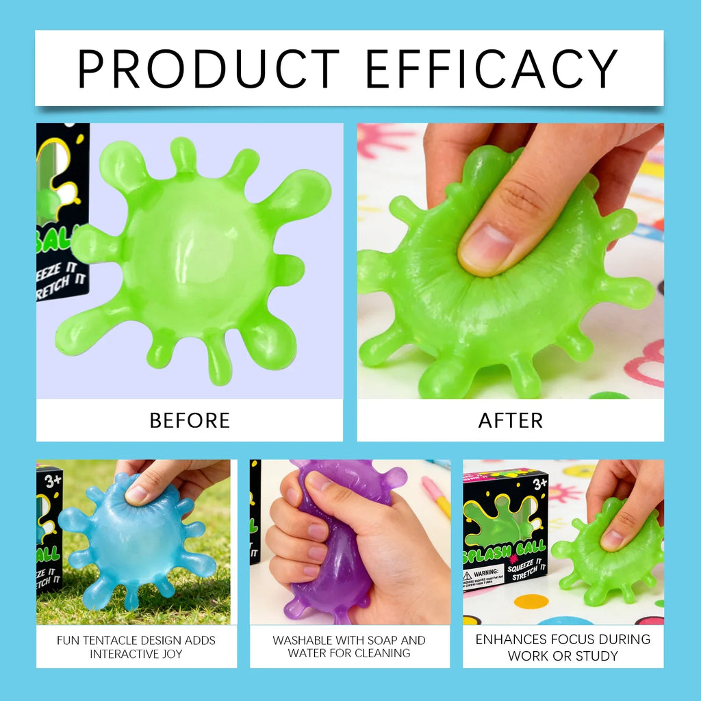 Squishy Sensory Fidget Squeeze Ball | TPR Calming Desk Toy
