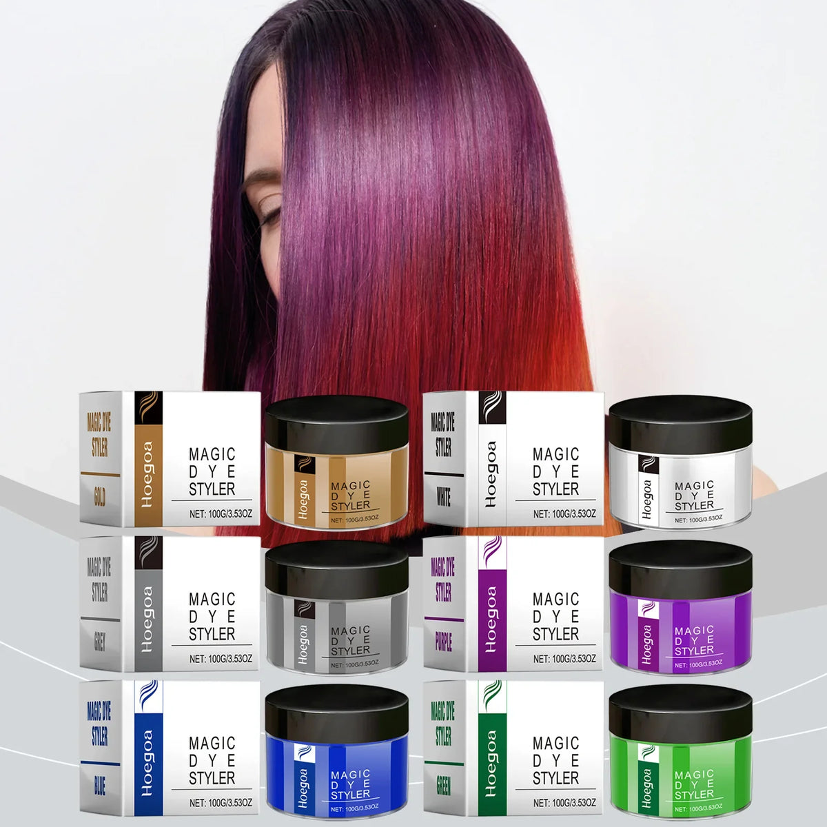 HOEGOA Hair Color Wax & Styling Pomade – 100g