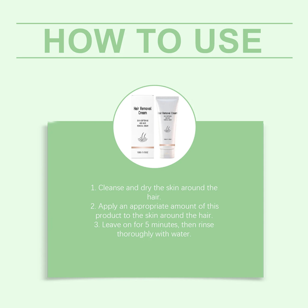 Instant Painless Hair Removal Cream – Smooth Skin 100g